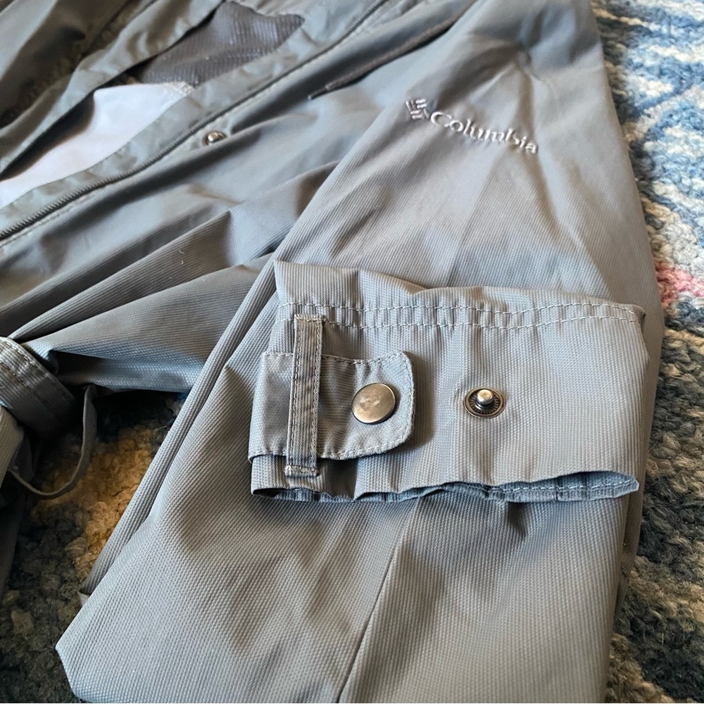 Columbia Hooded Trench Coat in Charcoal Gray - Picture 11 of 13